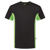 Tricorp workwear bi-colour uni t-shirt - navy-limoen